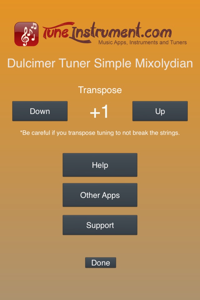 Dulcimer Tuner Simple Mixolydian screenshot 4