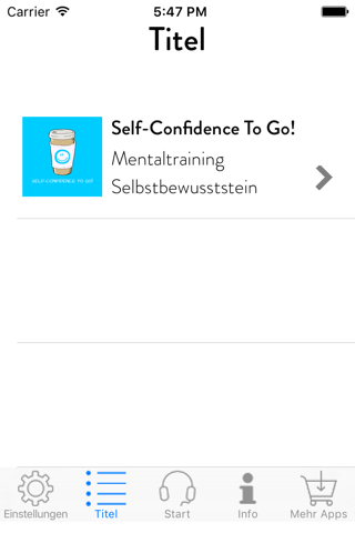 Self-Confidence To Go! Mentaltraining Selbstbewusstsein screenshot 2