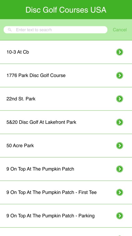 Disc Golf Courses in USA