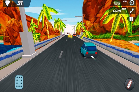 Race in Failed Brakes- Car Swift Racing screenshot 3