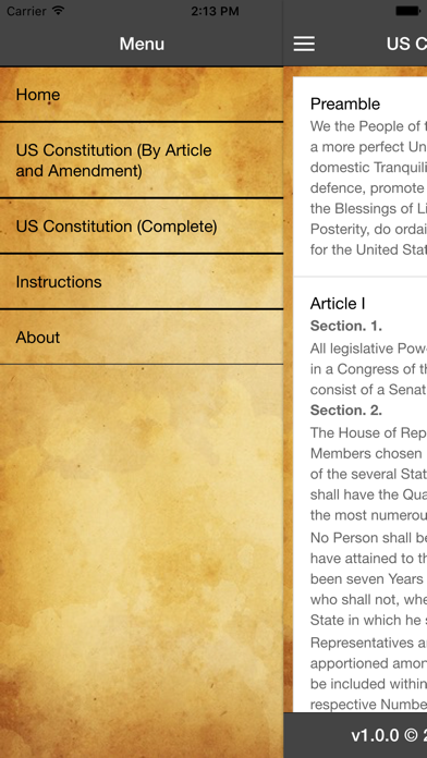 How to cancel & delete US Constitution - TapTrak Studios from iphone & ipad 2