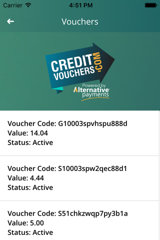 Credit Vouchers screenshot 4