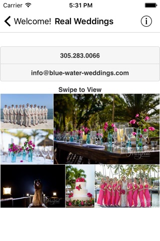 Blue Water Weddings screenshot 3