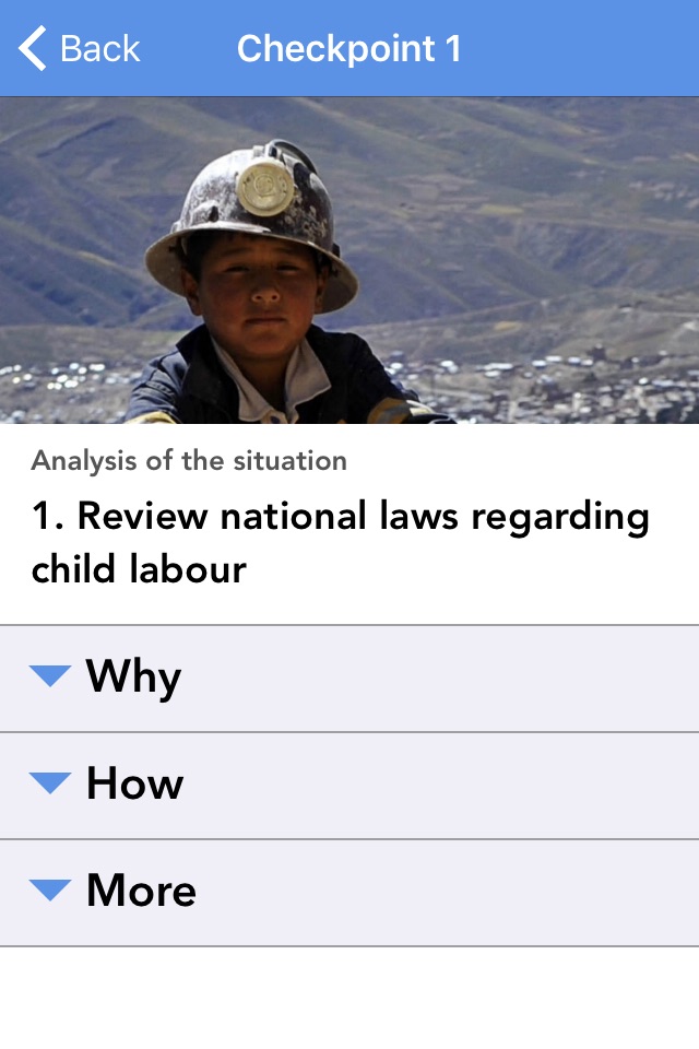 Eliminating and Preventing Child Labour: Checkpoints screenshot 2