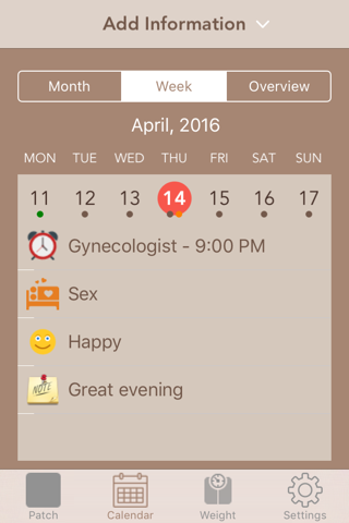 MyPatch - Birth control patch screenshot 2