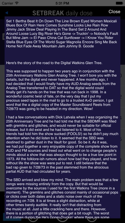 Setbreak Daily Dose - Dead Phish