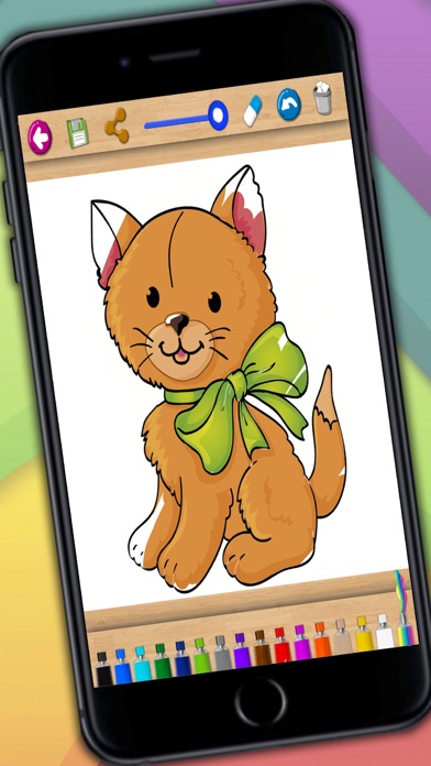 How to cancel & delete Paint cats – lovely kittens coloring book from iphone & ipad 3