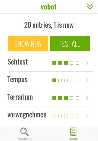 vobot German – vocab trainer screenshot 3