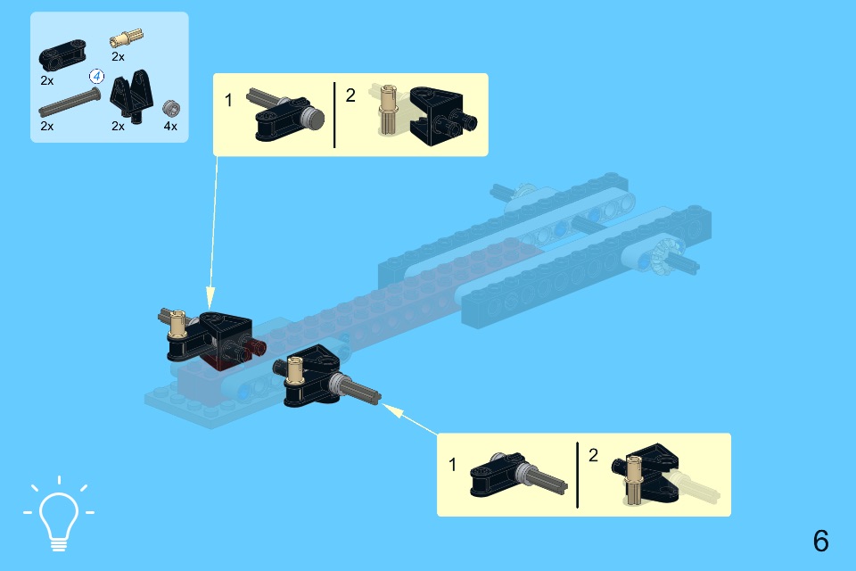 Roadster Mk 2 for LEGO Creator 7347+31003 Sets - Building Instructions screenshot 4