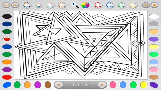 Coloring Book 26 Lite: Geometric Designs(圖3)-速報App