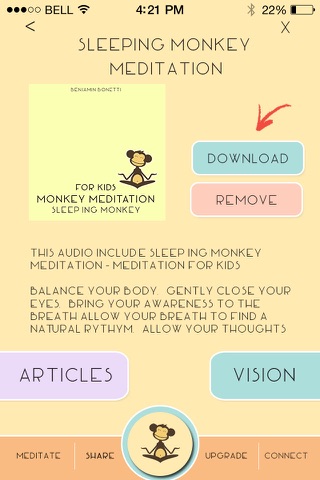 Relaxed Monkey Meditation screenshot 3