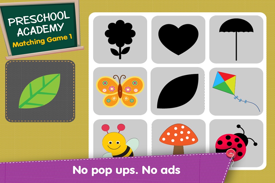 Matching Game 1 : Preschool Academy educational game lesson for young children screenshot 4
