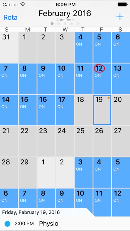 Rota Calendar - Work Shift Manager
