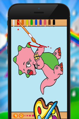 Dinosaur Coloring Book Dino drawing painting Game screenshot 4