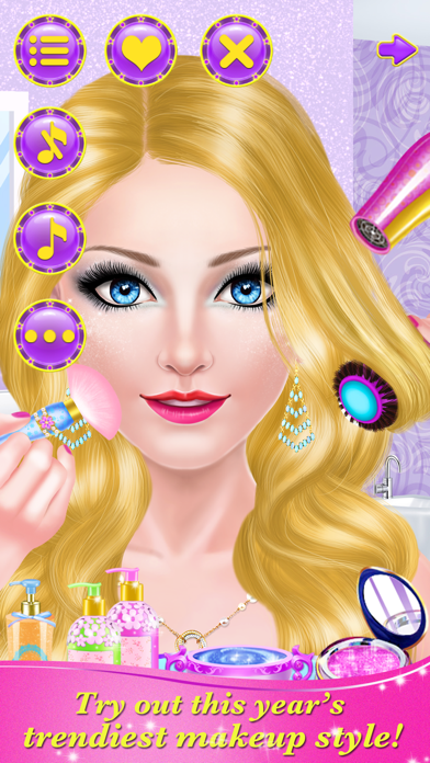 Hair Styles Fashion Girl Salon Spa Makeup Dress Up Beauty Game