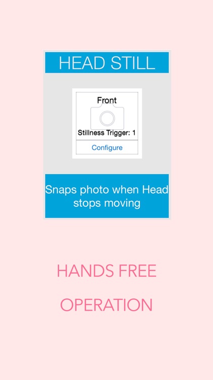 Selfie-Cam take Perfect Beauty Hands-free Portrait with Head Motion Sensing Camera screenshot-4
