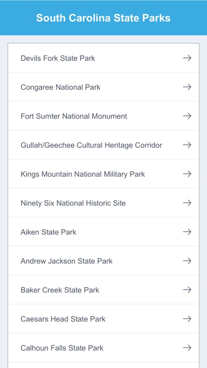 South Carolina State Parks & National Parks