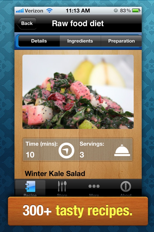 Raw Food Diet Free - Healthy Organic Food Recipes and Diet Tracker screenshot 2