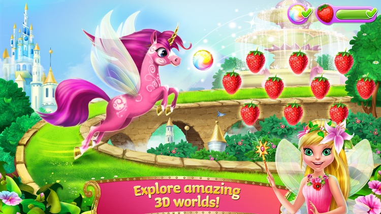 Princess Fairy Rush - Pony Rainbow Adventure screenshot-4