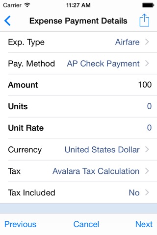 Expenses 9.07.03 screenshot 3
