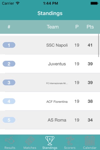 InfoLeague - Italian Serie A screenshot 2