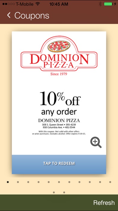 How to cancel & delete Dominion Pizza from iphone & ipad 3