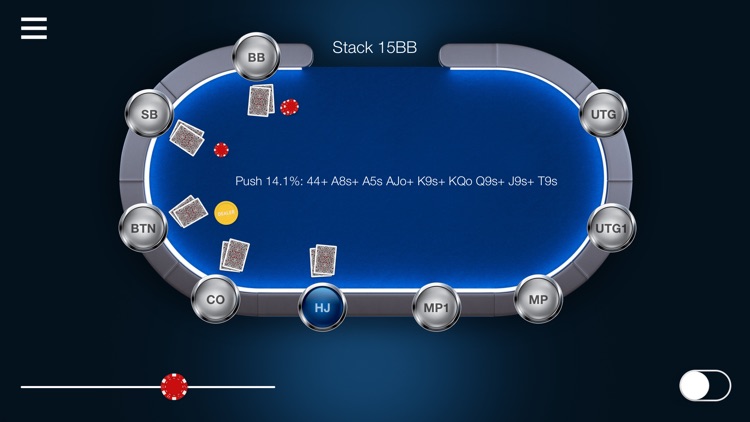 MTT Poker Push Fold Chart