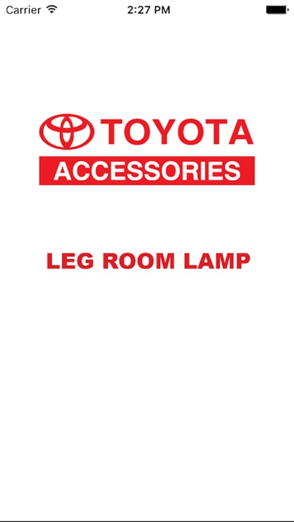 TOYOTA - Leg Room Lamp