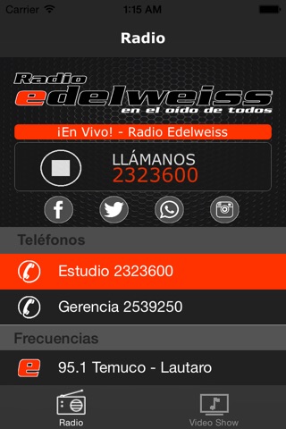 Edelweiss FM screenshot 3