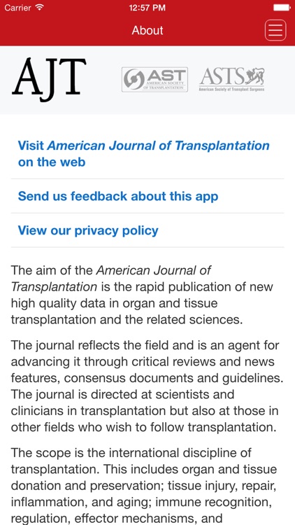 American Journal of Transplantation App