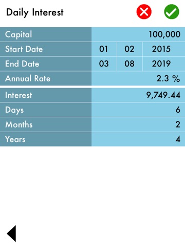 Screenshot of Trade and Financial Calculator