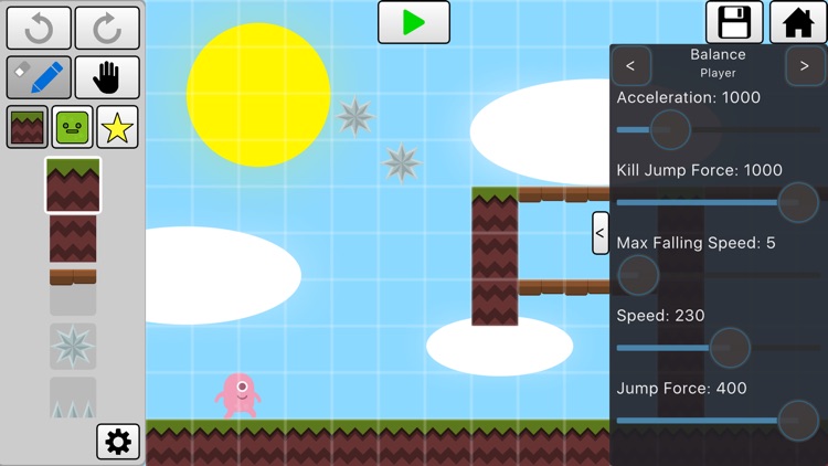 V-Play Level Editor for Platformers