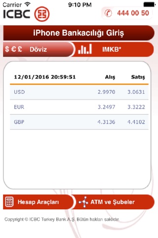 ICBC Turkey Mobil screenshot 2