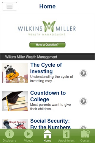 Wilkins Miller Wealth Management screenshot 2