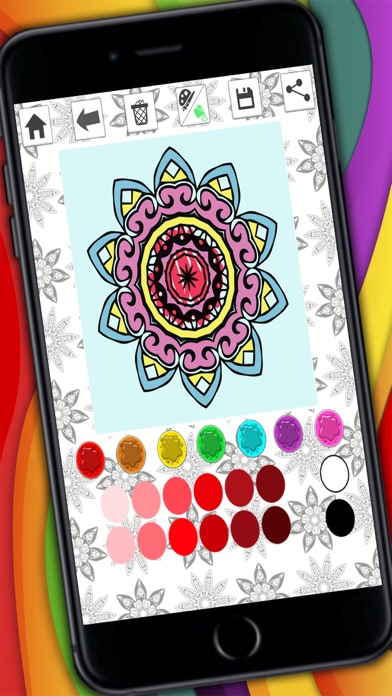 How to cancel & delete Mandalas coloring pages – Secret Garden colorfy game for adults from iphone & ipad 2