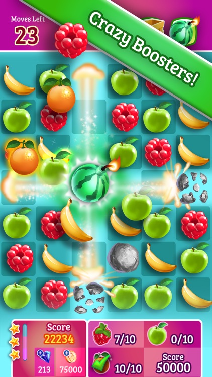 Smoothie Swipe - Free Match 3 Fruit Juice Maker