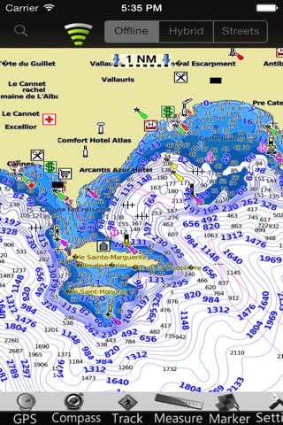 French Riviera Nautical Chart screenshot 4