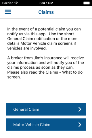 Jim's Insurance screenshot 4