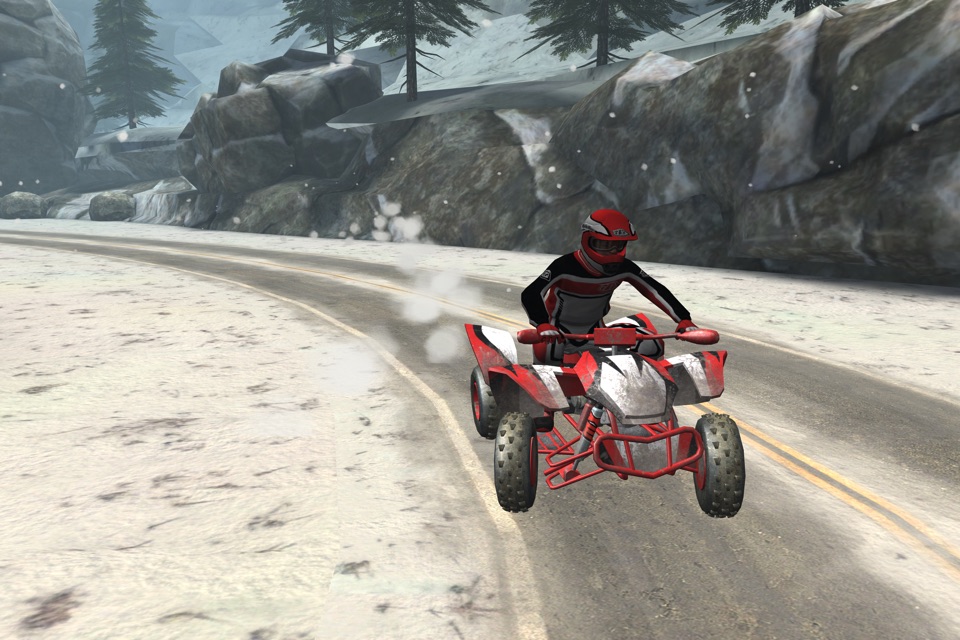 ATV Snow Racing - eXtreme Real Winter Offroad Quad Driving Simulator Game FREE Version screenshot 4