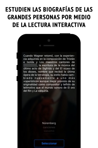 Wagner - interactive biography screenshot 2