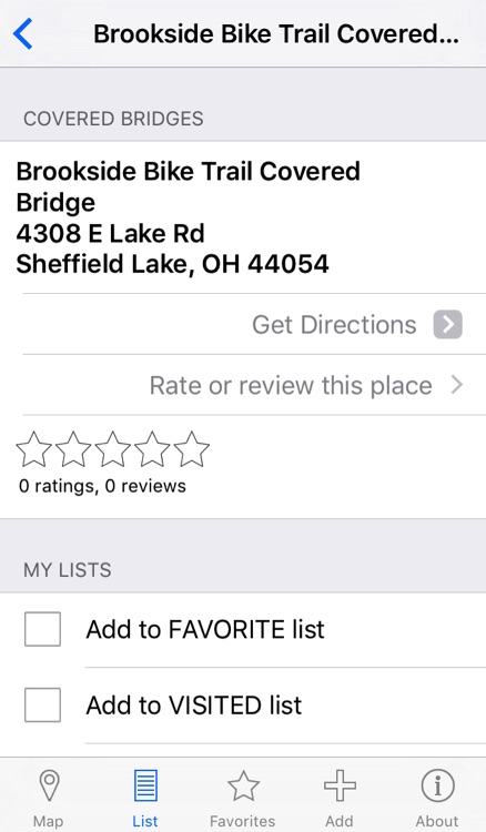 Covered Bridges Locator