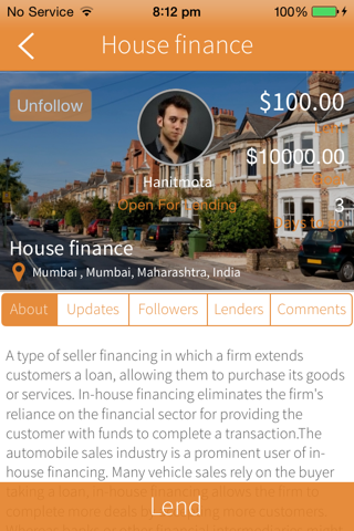 Lend Crowdfunding screenshot 4