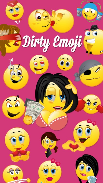 Dirty Emojis - Free Flirt Texting & Adult Emoticons Message Stickers screenshot-3