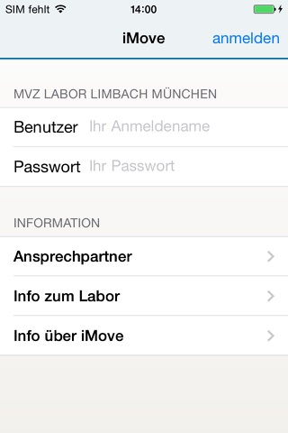 Labor MUC screenshot 2