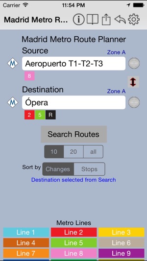 Madrid Metro Route Planner