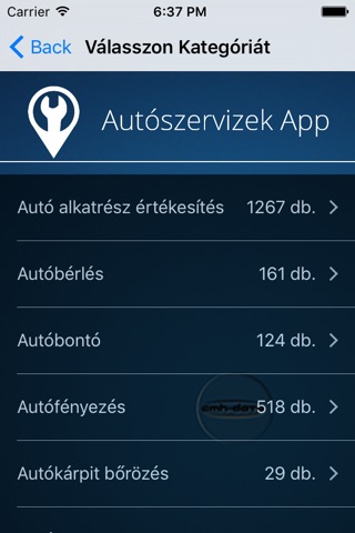 Autószervizek App screenshot 3