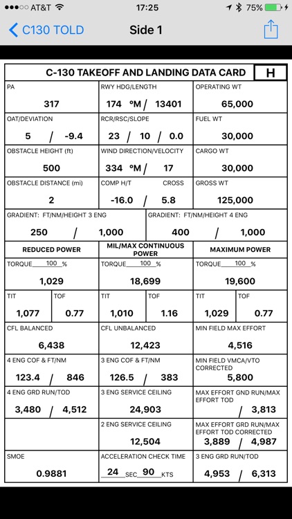 C-130 TOLD Card Calculator (T56-A-15 engines) screenshot-4