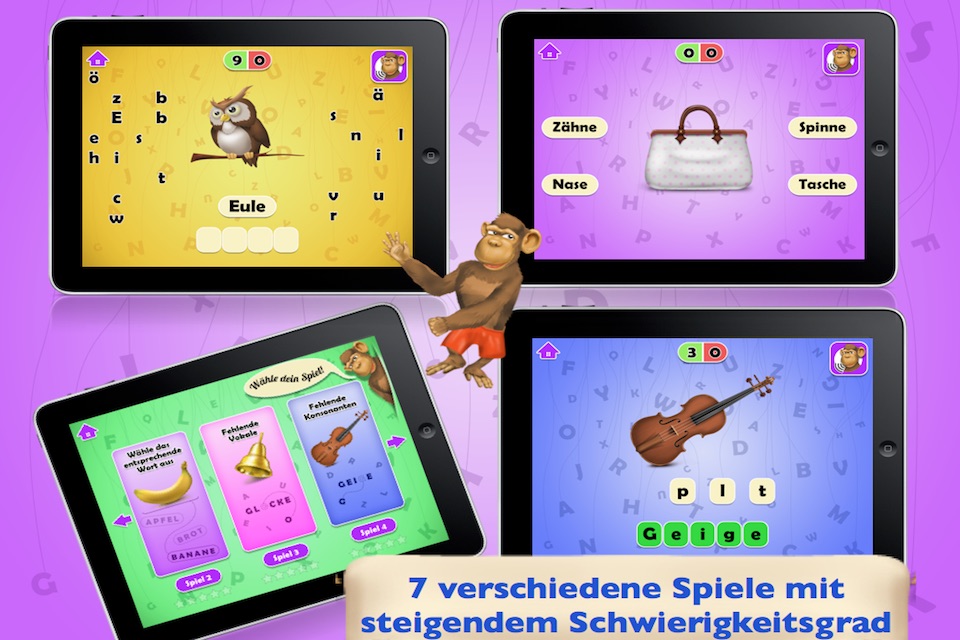 Rechtschreibung für Anfänger: Educative Spiele für Kinder screenshot 3