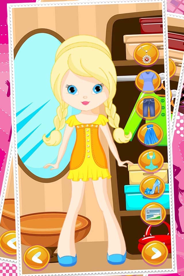 Little Girl Dress Up Dolls - Fashion Makeover Game For Girls screenshot 2