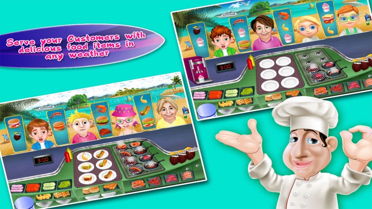 Seaside Seafood Kitchen Fever Cooking Girls Games screenshot-4